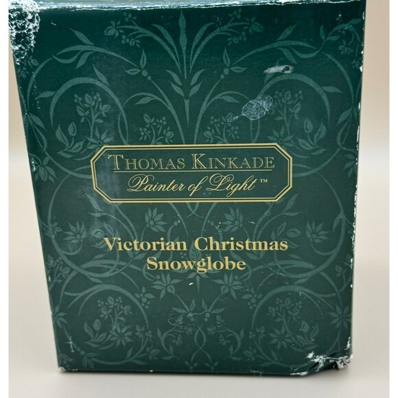 Thomas Kinkade 2000 Victorian Christmas Snowglobe W/ Certificate Of Authenticity - Picture 5 of 11